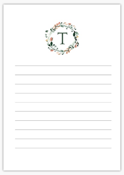Design Preview for Design Gallery: Florals & Greenery Notepads