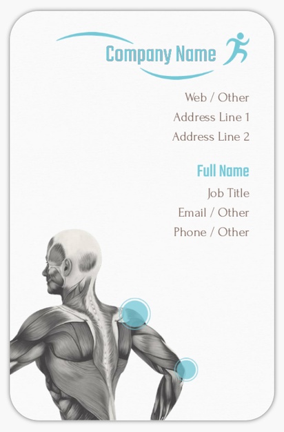 Design Preview for Design Gallery: Sports Medicine Rounded Corner Business Cards, Rounded Standard (85 x 55 mm)