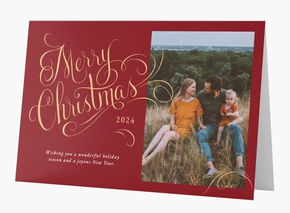 Design Preview for Design Gallery: Typographical Christmas Cards, Rectangular 18.2 x 11.7 cm