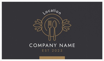 Design Preview for Design Gallery: Food Catering Natural Textured Business Cards