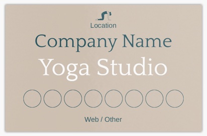 Design Preview for Design Gallery: Fitness Classes Ultra-Thick Business Cards, Standard (85 x 55 mm)