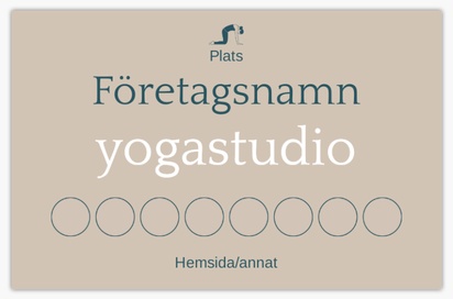 Förhandsgranskning av design för Designgalleri: Yoga & pilates Visitkort med softtouch-yta