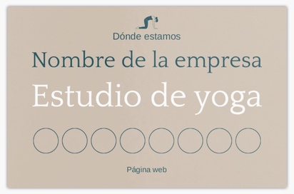 Vista previa del diseño de Galería de diseños de tarjetas de visita con acabado brillante para yoga y pilates