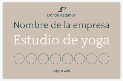 Vista previa del diseño de Galería de diseños de tarjetas de visita standard para yoga y pilates, Standard (85 x 55 mm)