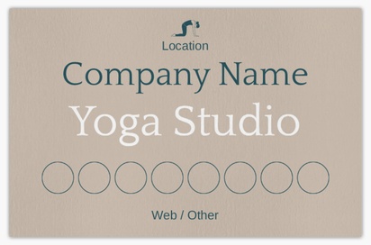 Design Preview for Design Gallery: Fitness Classes Natural Uncoated Business Cards