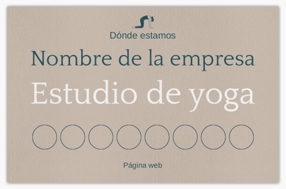 Vista previa del diseño de Galería de diseños de tarjetas de visita textura natural para yoga y pilates