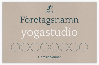 Förhandsgranskning av design för Designgalleri: Yoga & pilates Visitkort med obestruket naturligt papper