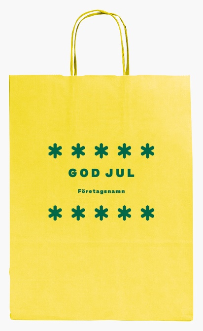 Förhandsgranskning av design för Designgalleri: Humor & skoj Enfärgade papperspåsar, M (26 x 11 x 34.5 cm)