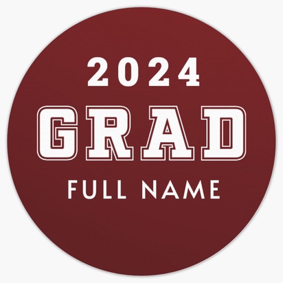 A bold graduation party banner brown white design for Occasion