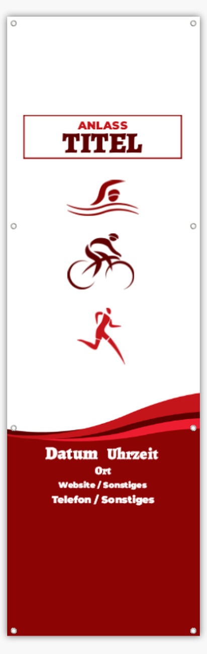 Designvorschau für Designgalerie: Mesh-Banner Sport & Fitness, 76 x 244 cm