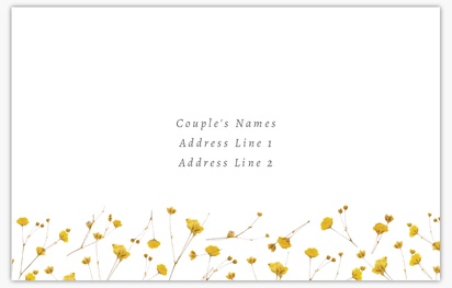 A yellow flowers rustic floral wedding cream gray design for Wedding