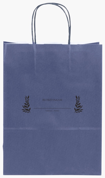 Voorvertoning ontwerp voor Ontwerpgalerij: Bloemen Effen kleur papieren tassen, S (22 x 10 x 29 cm)