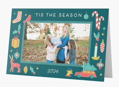 Design Preview for Design Gallery: Seasonal Personalized Christmas Cards, Rectangular 18.2 x 11.7 cm