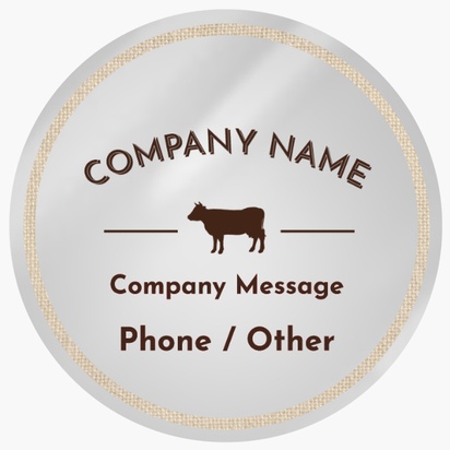 Design Preview for Design Gallery: Agriculture & Farming Roll Labels, Circle 7.5 x 7.5 cm