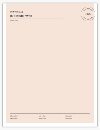 Design Preview for Beauty & Spa Notepads Templates, 8.5" x 11"