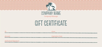 Design Preview for Templates for Travel & Accommodation Gift Certificates 