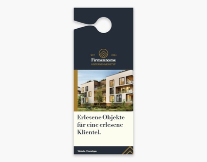 Designvorschau für Designgalerie: Türhänger Grundstücksverwaltung, Groß