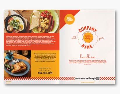 Design Preview for Design Gallery: Bakeries Custom Brochures, 11" x 17" Bi-fold