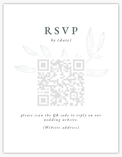 Design Preview for Design Gallery: Autumn RSVP Cards, 13.9 x 10.7 cm