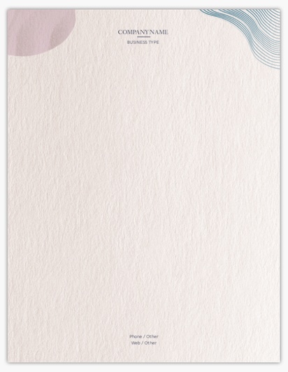 A waves watercolor white design for Modern & Simple