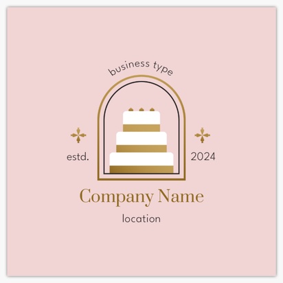 Design Preview for Design Gallery: bakeries  Standard Business Cards, Square (65 x 65 mm)