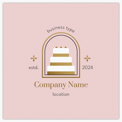 Design Preview for Bakery Business Cards Templates & Designs, Square (65 x 65 mm)