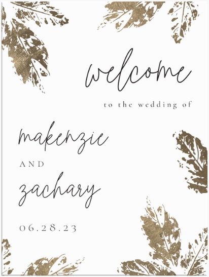 Design Preview for Acrylic Wedding Signs, 18" X 24"