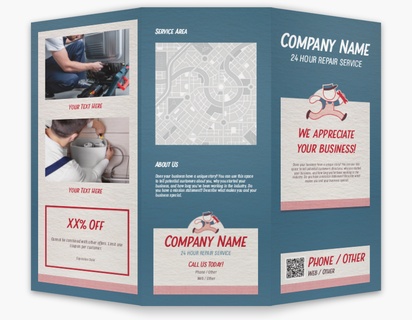 Design Preview for Handyman Custom Brochures Templates, 8.5" x 11" Tri-fold