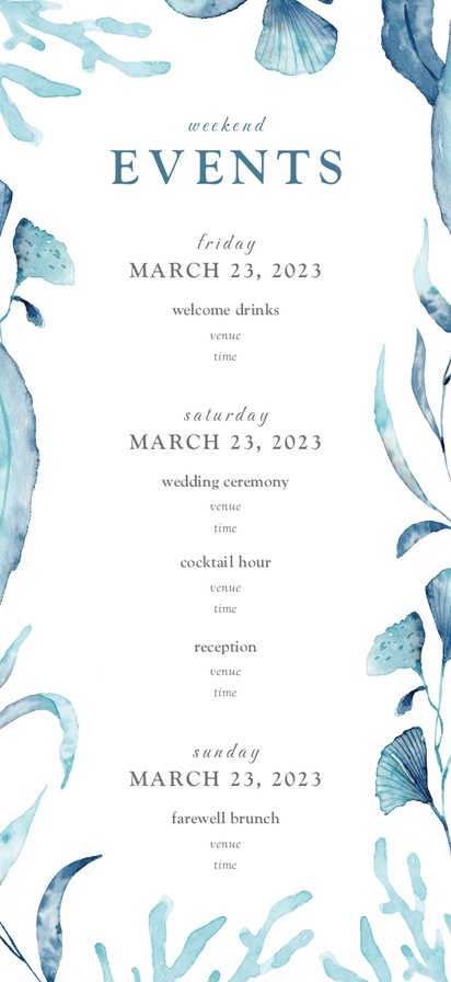 A events coastal wedding gray white design for Nautical