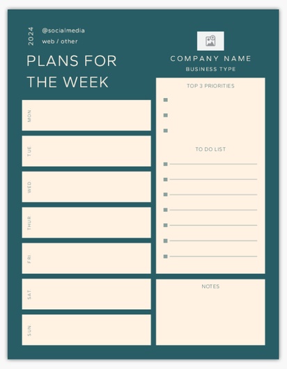 Design Preview for Business Services Notepads Templates, 8.5" x 11"