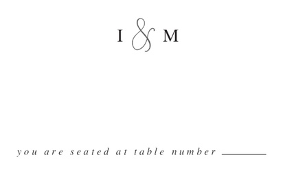 Design Preview for Design Gallery: Modern Place Cards, Standard (91 x 55 mm)