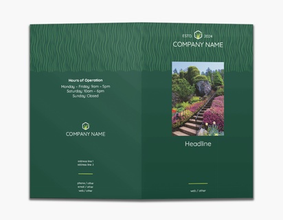 Design Preview for Landscaping & Gardening Custom Brochures Templates, 8.5" x 11" Bi-fold