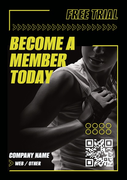 Design Preview for Design Gallery: Fitness Classes Posters, A2 (420 x 594 mm) 