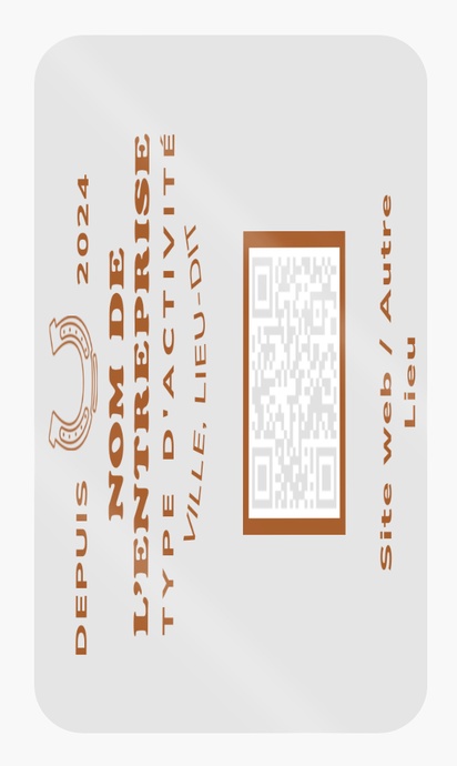 Aperçu du graphisme pour Galerie de modèles : feuilles de stickers pour agriculture et élevage, 8,7 x 4,9 cm Rectangulaires aux coins arrondis