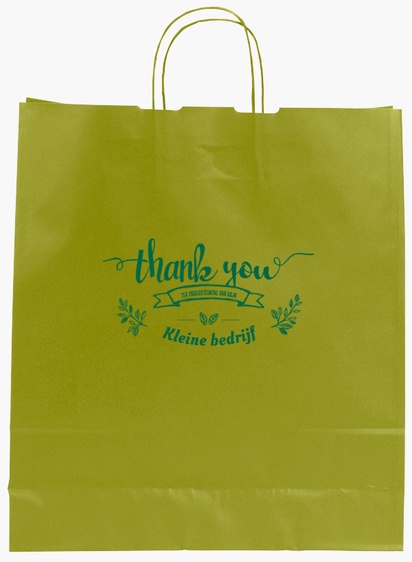Voorvertoning ontwerp voor Ontwerpgalerij: Beauty en spa Effen kleur papieren tassen, L (36 x 12 x 41 cm)
