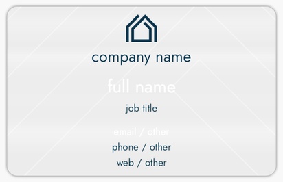 Design Preview for Property & Estate Agents Plastic Business Cards Templates, Frosted