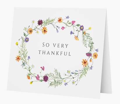 Design Preview for Thank you cards templates, Folded