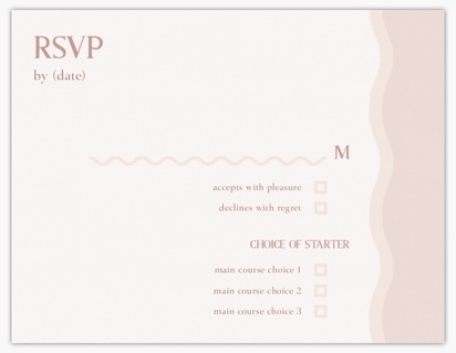 Design Preview for Templates for Patterns & Textures RSVP Cards , Flat 10.7 x 13.9 cm