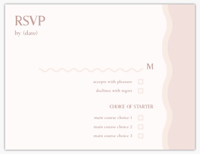 Design Preview for Design Gallery: Patterns & Textures RSVP Cards, 13.9 x 10.7 cm