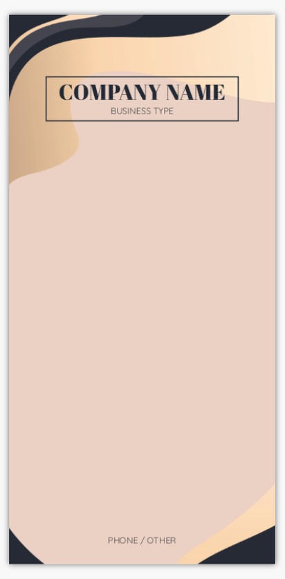 Design Preview for Skin Care Notepads Templates, 3.8" x 7.8"