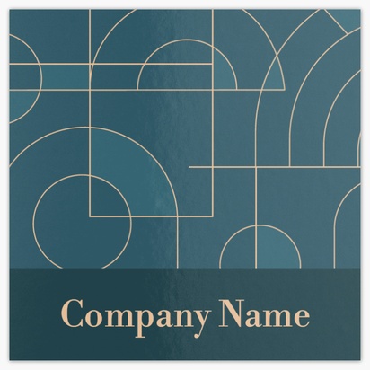 Design Preview for Financial Consulting Glossy Business Cards Templates, Square (2.5" x 2.5")