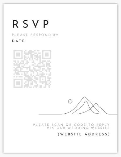 Design Preview for Design Gallery: RSVP Cards, 13.9 x 10.7 cm