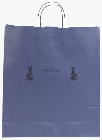 Voorvertoning ontwerp voor Ontwerpgalerij: Bloemen Effen kleur papieren tassen, L (36 x 12 x 41 cm)