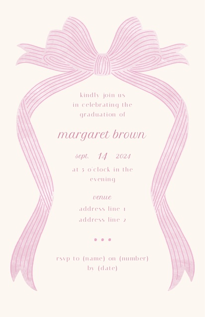 Design Preview for Templates for Elegant Invitations and Announcements , Flat 11.7 x 18.2 cm