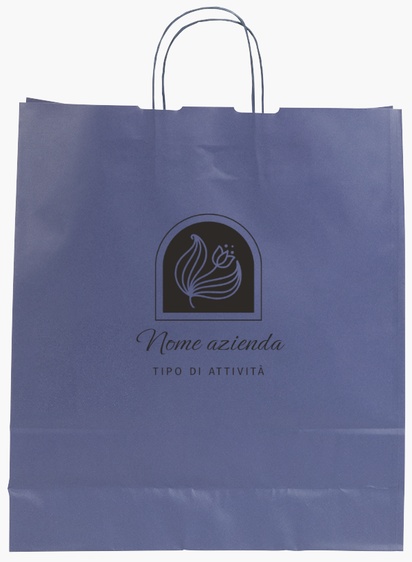 Anteprima design per Galleria di design: sacchetti di carta stampa monocolore per floreale, L (36 x 12 x 41 cm)