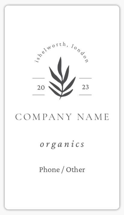 Design Preview for Custom Food Label Stickers: Templates and Designs , 8.7 x 4.9 cm Rounded Rectangle