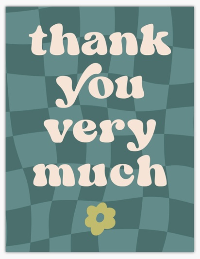 Design Preview for Design Gallery: Fun & Whimsical Thank You Cards, Flat
