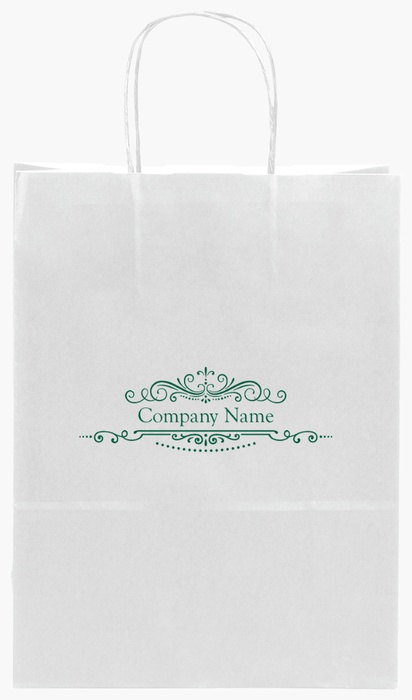 Design Preview for Design Gallery: Furniture & Home Goods Single-Colour Paper Bags, S (22 x 10 x 29 cm)