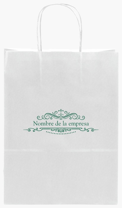 Vista previa del diseño de Galería de diseños de bolsas de papel de color liso para tiendas, S (22 x 10 x 29 cm)