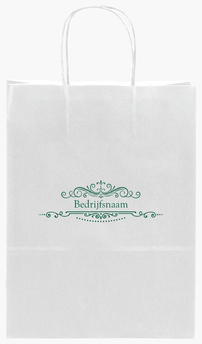 Voorvertoning ontwerp voor Ontwerpgalerij: Detailhandel en verkoop Effen kleur papieren tassen, S (22 x 10 x 29 cm)